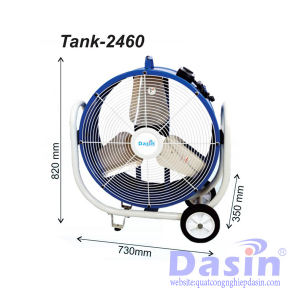 Quạt mát di động bánh xe Dasin Tank-2460