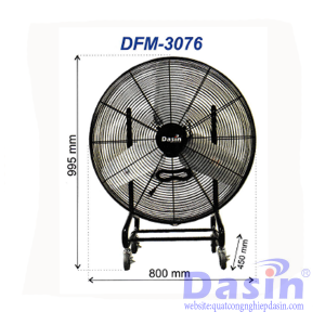Quạt sàn công nghiệp di động Dasin DFM-3076