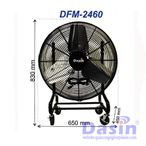 Quạt sàn di động Dasin DFM-2460